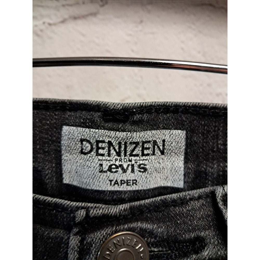 Boys Denizen Distressed Black Wash Jeans By Levis- Size 12 Regular - Picture 5 of 8